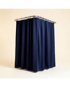 Ships Wheel Shower Curtain Set + Hooks (synthetic illustration; no displayed measurements)