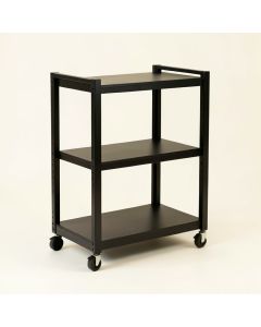Meadow Canyon Empty Rolling Workshop Cart - Black (synthetic illustration; no displayed measurements)