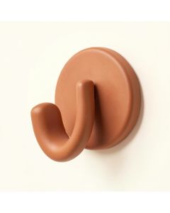 Harbor Crossing Wall-Mounted Robe Hook - Terracotta (synthetic illustration; no displayed measurements)