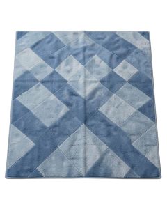 Maplesville 3 Piece Geometric Blue Indoor / Outdoor Area Rug Set