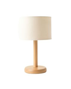 Sage Bend Table Lamp With A Plain Fabric Shade - Beige (synthetic illustration; no displayed measurements)