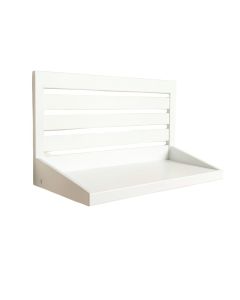 Flint Dell Wall-Mounted Entryway Organizer Shelf - White (synthetic illustration; no displayed measurements)