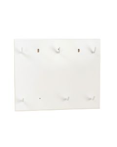Summit Branch Empty Wall-Mounted Tool Organizer Panel - White (synthetic illustration; no displayed measurements)