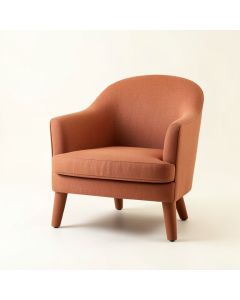 Spruce Crossing Upholstered Armchair - Terracotta (synthetic illustration; no displayed measurements)
