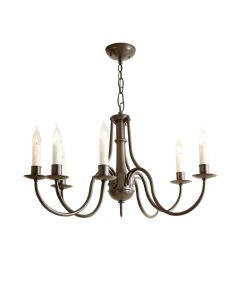 Luanda 6 - Light Candle Style Drum Chandelier (synthetic illustration; no displayed measurements)