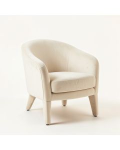 Ash Falls Upholstered Armchair - Cream (synthetic illustration; no displayed measurements)