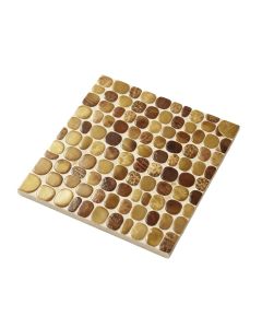 Pearl 1 '' X 1 '' Seashell Grid Mosaic Tile