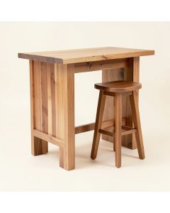 Amulek Solid Wood Counter & Bar Stool (synthetic illustration; no displayed measurements)