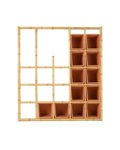 Maple Brook Empty Vertical Garden Frame - Terracotta