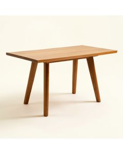 Mid Century Modern Faux Wood Dining Table (synthetic illustration; no displayed measurements)