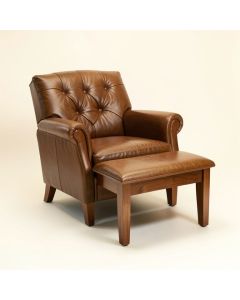Wirksworth 25.25 '' Wide Tufted Slipper Chair And Ottoman (synthetic illustration; no displayed measurements)
