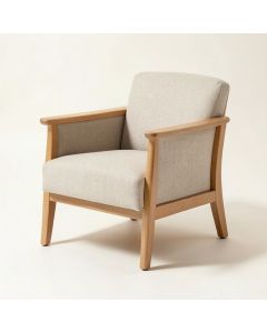 Donecia 21.3 '' Wide Linen Slipper Chair (synthetic illustration; no displayed measurements)