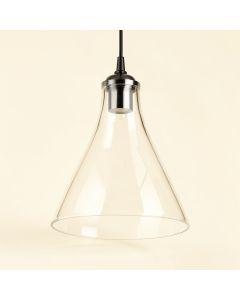 4.5 '' H Glass Bell Pendant Shade ( Clip On ) In Clear (synthetic illustration; no displayed measurements)