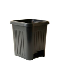 Holly Bluff Closed Garden Compost Bin - Black (synthetic illustration; no displayed measurements)