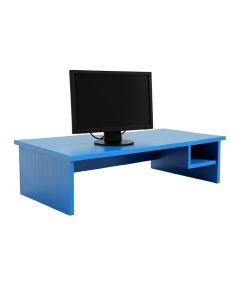 Flint Brook Desktop Monitor Riser - Blue (synthetic illustration; no displayed measurements)