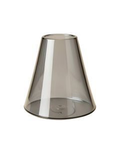 5 '' H Glass Bell Lamp Shade ( Screw On ) In Gray