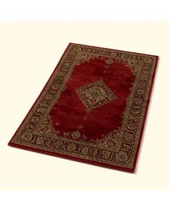 Power Loom Red/Brown Rug (synthetic illustration; no displayed measurements)