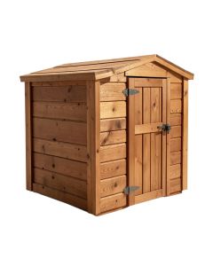 Refuge 5.5 Ft. W X 3 Ft. D Solid Wood Horizontal Garbage Shed