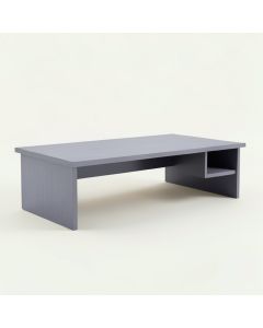 Wren Bend Desktop Monitor Riser - Gray (synthetic illustration; no displayed measurements)