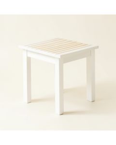 Rowan Brook Compact Balcony Table - White (synthetic illustration; no displayed measurements)