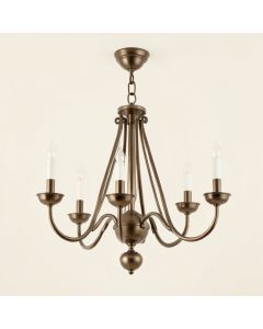 Leavitt 6 - Light Candle Style Empire Chandelier (synthetic illustration; no displayed measurements)