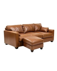 Mary 97 '' Wide Genuine Leather Sofa & Chaise