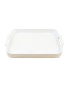 Dawn Bridge Serving Tray - White
