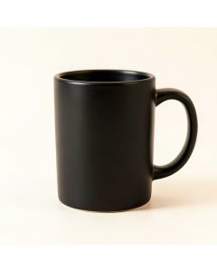 River Arc Ceramic Mug - Black (synthetic illustration; no displayed measurements)