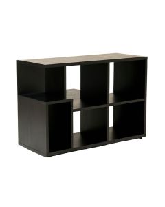 Oak Arc Desktop Shelving Unit (synthetic illustration; no displayed measurements)