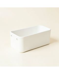 Sage Brook Empty Railing Planter With Integral Brackets - White (synthetic illustration; no displayed measurements)