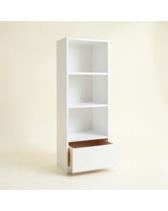 Glen Edge Narrow Cubby Tower - White (synthetic illustration; no displayed measurements)
