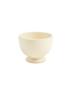 Moss Crest Empty Candle Holder - Ivory