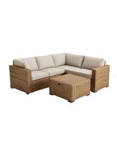 Outdoor Patio Furniture Set 5-Piece Wicker Rattan Sectional Sofa Set (synthetic illustration; no displayed measurements)