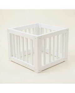 Cliff Falls Empty Furniture-Style Pet Crate - White (synthetic illustration; no displayed measurements)