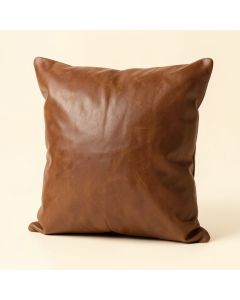 Steiger Decorative Square Faux Leather Pillow Covers (synthetic illustration; no displayed measurements)