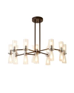 Grier 8-Light Sputnik Modern Linear Chandelier (synthetic illustration; no displayed measurements)