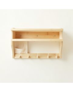 Birch Branch Wall-Mounted Entryway Organizer Shelf - Ivory (synthetic illustration; no displayed measurements)