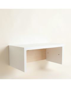 Hill Canyon Wall-Mounted Shelf - White (synthetic illustration; no displayed measurements)