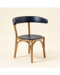 Hill Bend Small Chair - Navy (synthetic illustration; no displayed measurements)