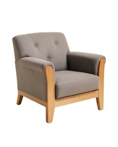 Opry 29 '' Wide Tufted Polyester Armchair (synthetic illustration; no displayed measurements)