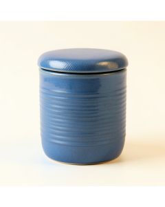 Cedar Bluff Storage Canister With Lid - Blue (synthetic illustration; no displayed measurements)