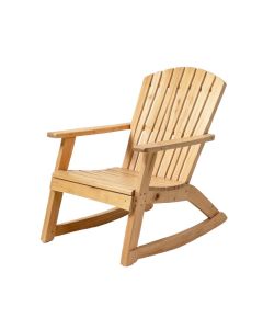 Amayah Solid Pine Wood Patio Rocking Chair
