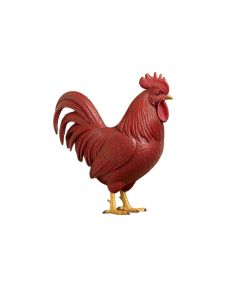 Rooster On Wooden Block Wall Décor