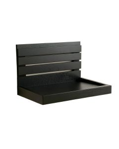 Holly Crossing Wall-Mounted Entryway Organizer Shelf - Black (synthetic illustration; no displayed measurements)