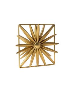 Starburst Square Metal Wall Décor (synthetic illustration; no displayed measurements)