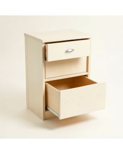 Holly Crossing Freestanding Pull-Out Hamper Cabinet - Ivory (synthetic illustration; no displayed measurements)