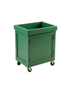 Rowan Crest Empty Rolling Workshop Cart - Green (synthetic illustration; no displayed measurements)