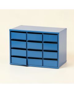 Heath Bridge Small-Parts Storage Drawer Cabinet - Blue (synthetic illustration; no displayed measurements)