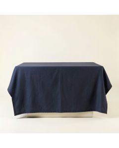 Harbor Bridge Flat Bed Sheet - Navy (synthetic illustration; no displayed measurements)