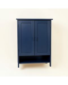 Fern Branch Wall-Mounted Laundry Cabinet - Navy (synthetic illustration; no displayed measurements)